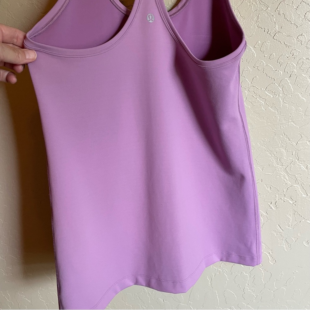 Lululemon Racerback Tank Top Purple Lilac Womens Size 8 Yoga Activewear - Picture 5 of 8